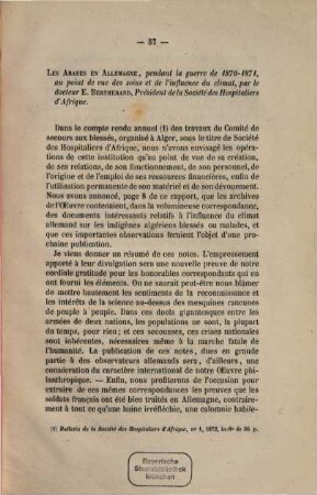 Bulletin de la Société des Hospitaliers d'Afrique : (comité de secours aux blessés, invalides, veuves, orphelins et étrangers valétudinaires), 2