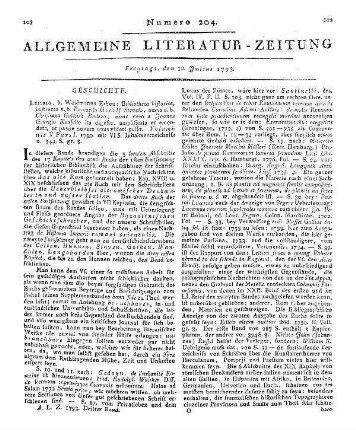 1793: Allgemeine Literatur-Zeitung