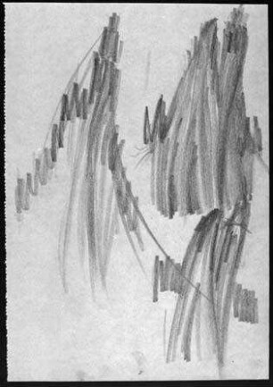 Skizze zu "Der Golem, wie er in die Welt kam" (1920)