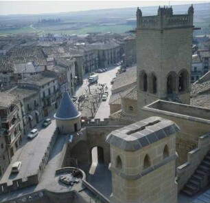 Olite. Stadtansicht