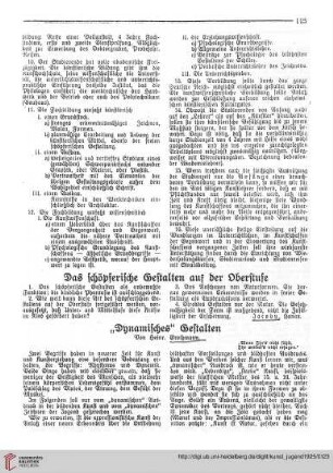 N.F. 5.1925: "Dynamisches'' Gestalten