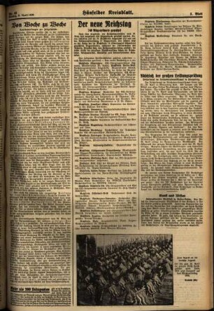 Zweite Ausgabe vom Montag, den 06. April 1936.