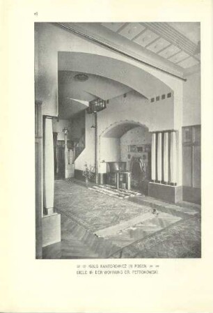 Haus Kantorowicz in Posen. Diele in der Wohnung Dr. Petrokowski