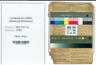 Entnazifizierung Artur Horn , geb. 11.03.1906 (Kaufmaennischer Angestellter)
