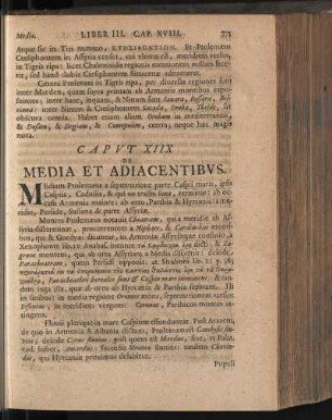 caput XIIX. De Media Et Adiacentibus