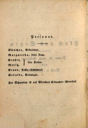 Fluch und Segen : Drama