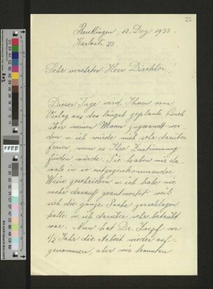 Brief an Gustav Schiefler