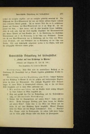 Unterrichtliche Behandlung des Lesebuchbildes