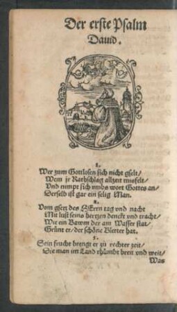 Der erste Psalm David.