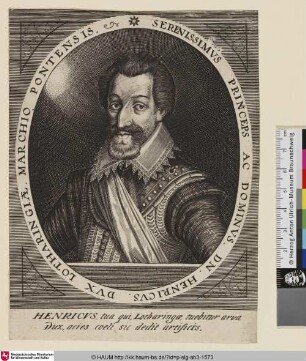 Serenissimus Princeps Ac Dominus Dn. Henricus. Dux Lotharingiae Marchio Pontensis; [Heinrich II, Lothringen]