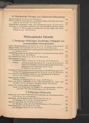 Philosophische Fakultät