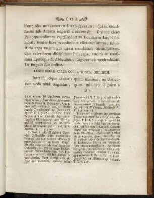 Leges Regiæ Circa Collationem Ordinum.