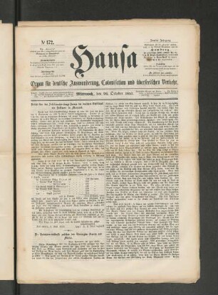 No. 172. Mittwoch, den 26. October 1853.
