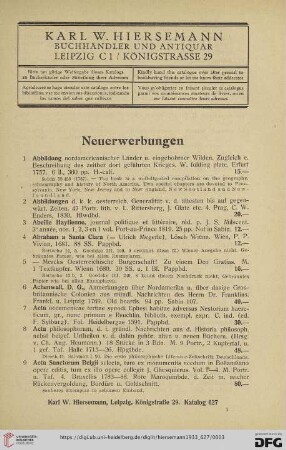 Neuerwerbungen