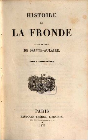 Histoire de la Fronde, 3
