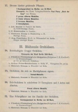 III. Blühende Orchideen
