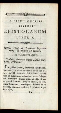 I. C. Plinius Trajano