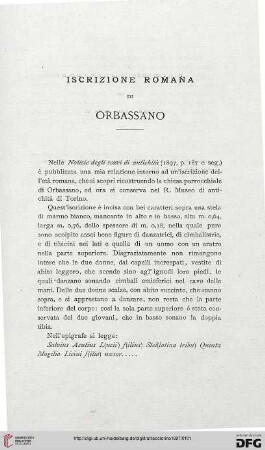 7: Iscrizione romana di Orbassano