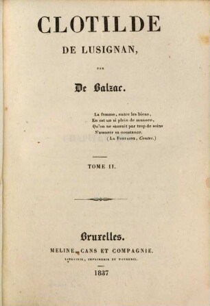Clotilde de Lusignan, 2