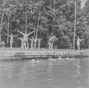 Schwimmlehrgang Wittichenau : Wittichenau. Wald- und Strandbad. Schwimmlehrgang
