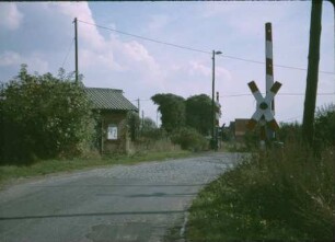 Schwanebeck Bahnübergang Blinklicht Wärterposten 12