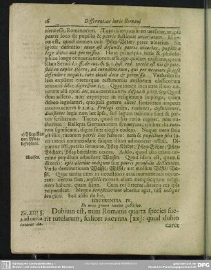 Differentia IV. De novo genere tutelae practitiae