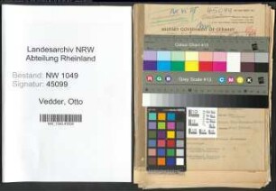 Entnazifizierung Otto Vedder , geb. 18.05.1891 (Postinspektor)