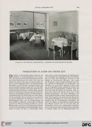 52: Trinkstuben in alter und neuer Zeit