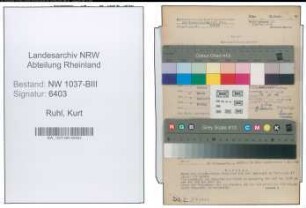 Entnazifizierung Kurt Ruhl , geb. 21.09.1900 (Beamter)