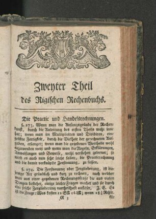 Die Practic und Handlungsrechnungen.