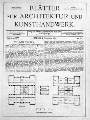 No. 11, 1. November 1901