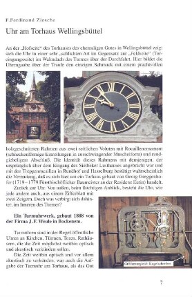 Uhr am Torhaus Wellingsbüttel