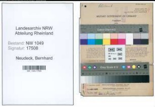 Entnazifizierung Bernhard Neudeck , geb. 30.09.1891 (Lehrer)