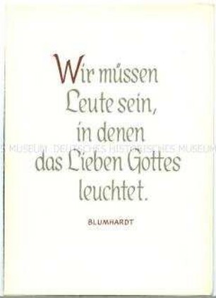 Postkarte mit christlichem Spruch