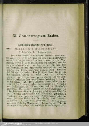 XI. Grossherzogtum Baden