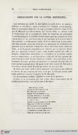 16: Observations sur la lettre précédente