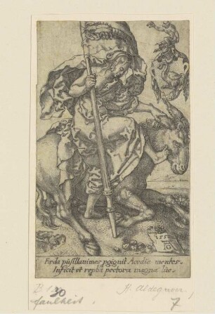 Die Faulheit (Aldegrever, Tugenden und Laster, 1552)