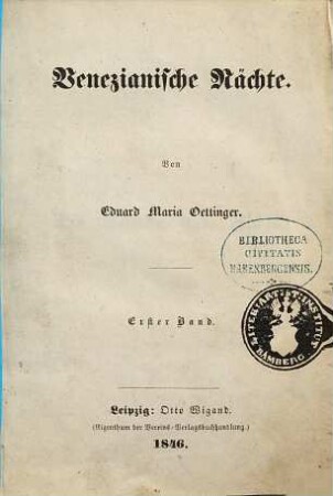 Venezianische Nächte, 1