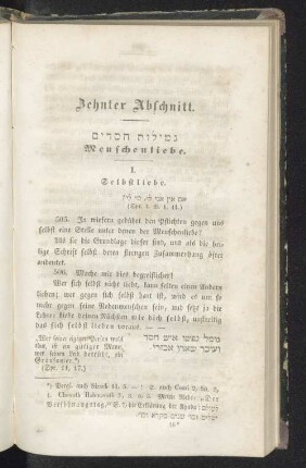 Zehnter Abschnitt. Menschenliebe.