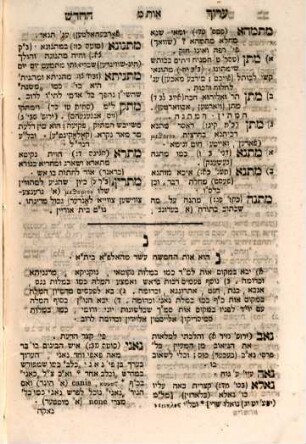 Sefer ha-Mashbir o ʿArukh ha-ḥadash : otsar kolel kol ha-milim she-ve-Targumim, Shas bavli ṿi-yerushalmi u-midrashim ..., 2