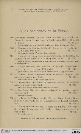 Vues anciennes de la Suisse (Nr. 503 - 679)