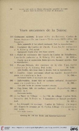 Vues anciennes de la Suisse (Nr. 503 - 679)