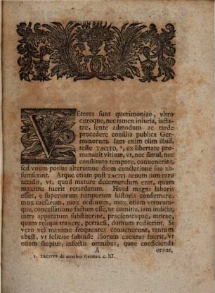 De Ordine Consvltationvm In Comitiis Imperii Praefatvs Orationem Svb Primordiis Mvneris Docendi Ivrisprvdentiam Sibi Clementissime Impositi Ex Institvto Maiorvm Pridie Kal. Ivn. A.O.R. MDCCXXXX Habendam Omni Qva Fieri Potest Observantia Indicit Io. Christoph. Peslervs D. In Acad. Viadrina Inst. Prof. P.O.