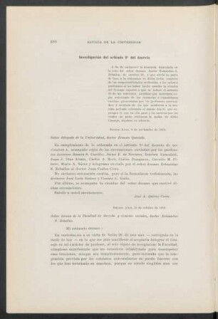 Investigación del artículo 9° del decreto