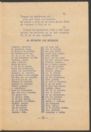 Al repartir los regalos