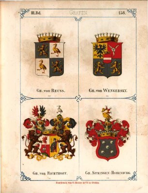 Schlesisches Wappenbuch oder die Wappen des Adels im Souverainen Herzogthum Schlesien der Grafschaft Glatz und der Oberlausitz. 3