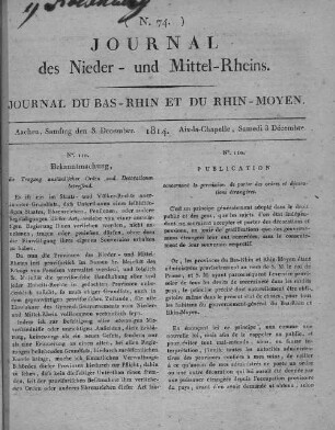 Journal des Nieder- und Mittel-Rheins