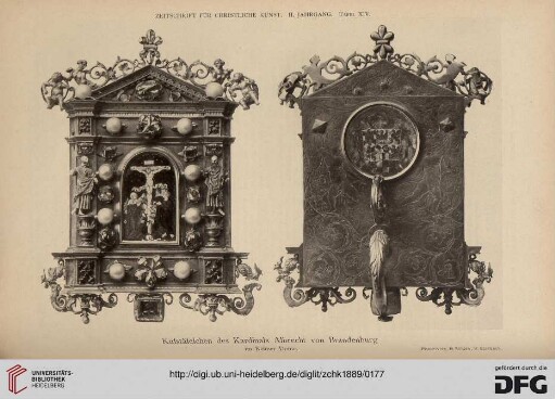 Kußtäfelchen des Kardinals Albrecht von Brandenburg in der Schatzkammer des Kölner Domes