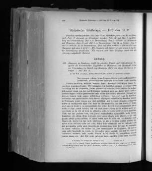 Sächsische Städtetage. - 1491 Jan. 16 ff.