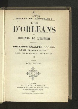 6: Philippe-Égalité. Louis-Philippe ; 3